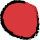 A red circle outlined with a black scribble.