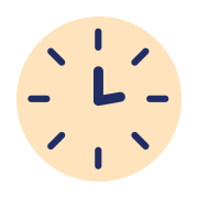 A vector illustration of a clock