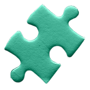 Blue puzzle piece