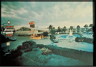 A vintage photo of STOUFFER’S first hotel, the Anacapri Inn.