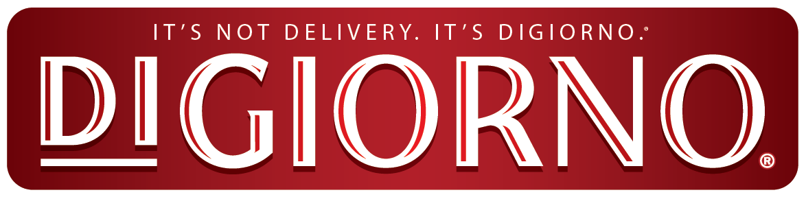 DiGiorno Logo with text written as “It’s not delivery,it’s Digiorno" on the logo