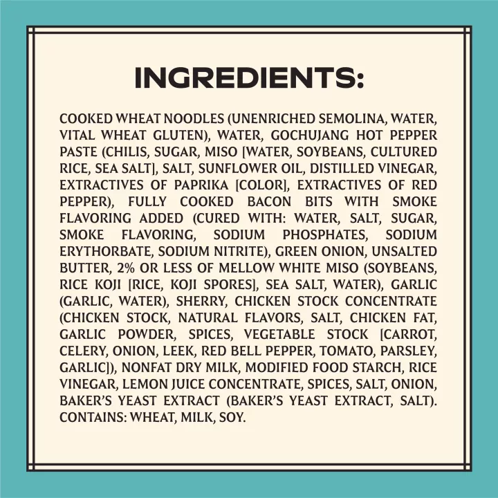 Spicy Gochujang Noodles with Bacon