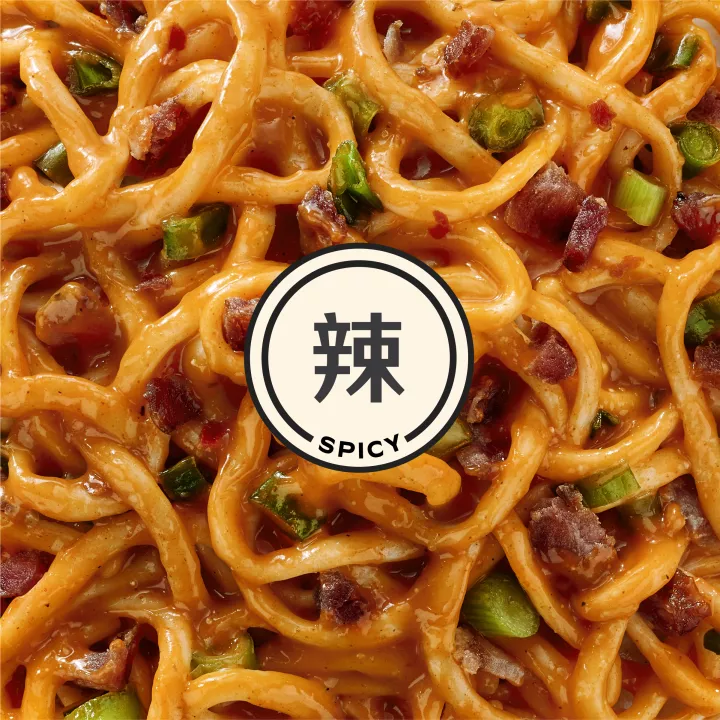 Spicy Gochujang Noodles with Bacon