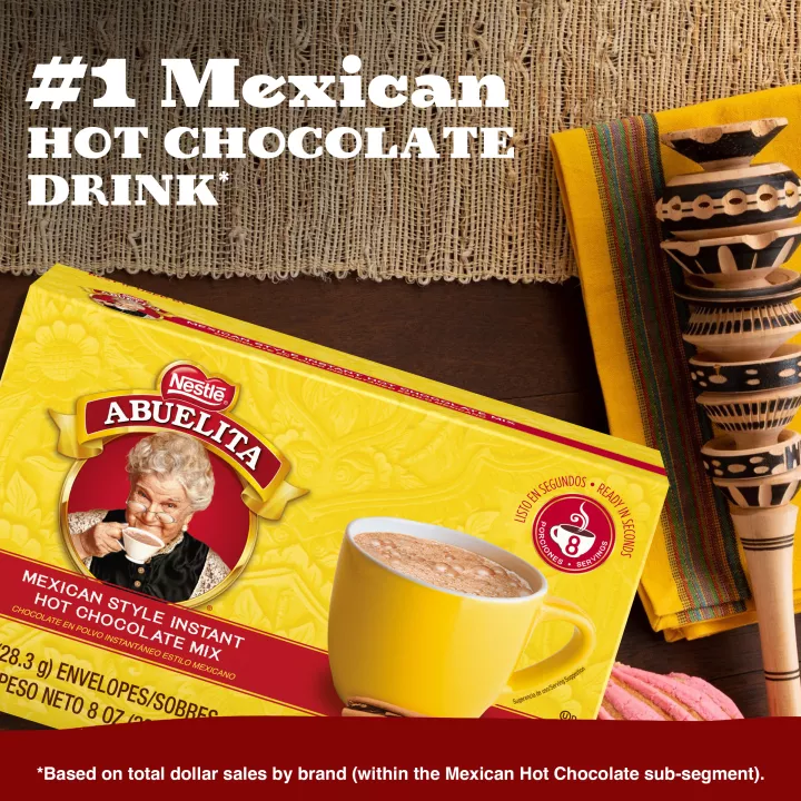 Chocolate caliente instantáneo estilo mexicano