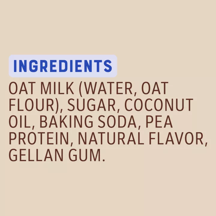 Vanilla Flavored Oat Milk Coffee Creamer