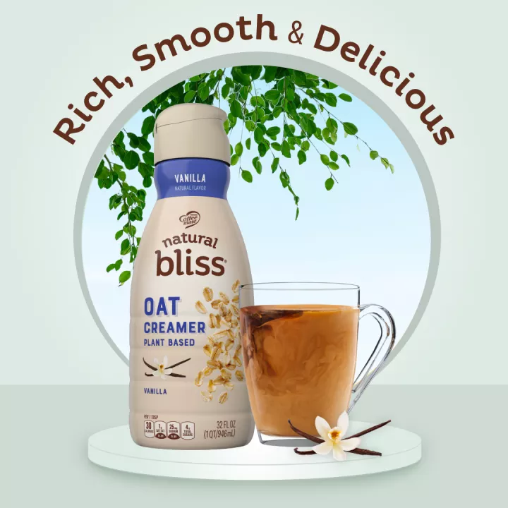 Vanilla Flavored Oat Milk Coffee Creamer
