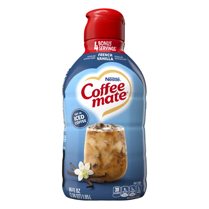 French Vanilla Flavored Liquid Coffee Creamer