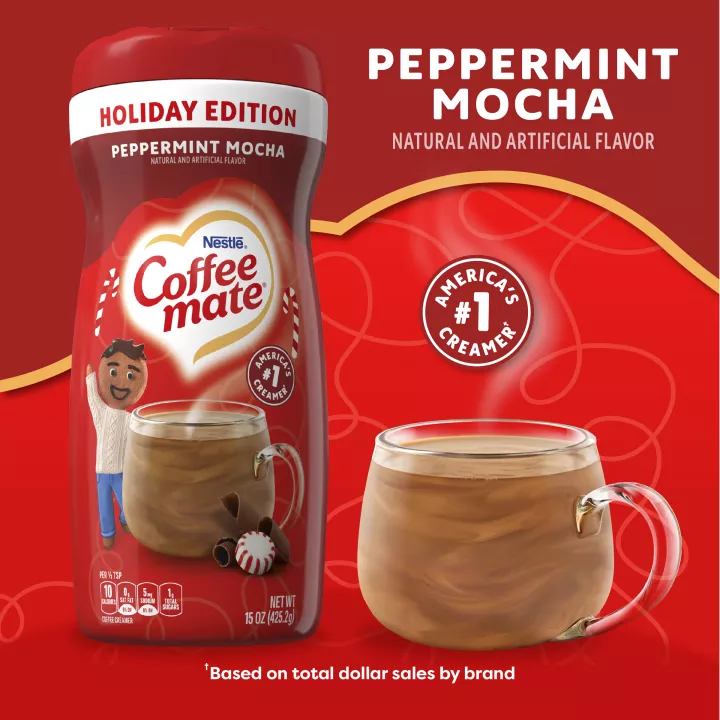 Peppermint Mocha Holiday Edition Coffee Creamer Powder
