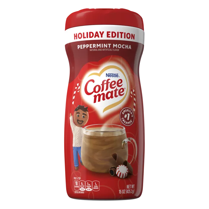 Front image of Coffee Mate Peppermint Mocha Creamer Powder