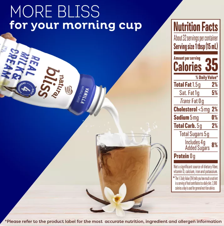 Vanilla Flavored Coffee Creamer