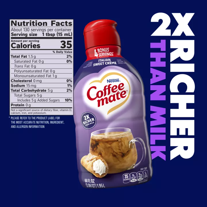 Italian Sweet Creme Liquid Coffee Creamer