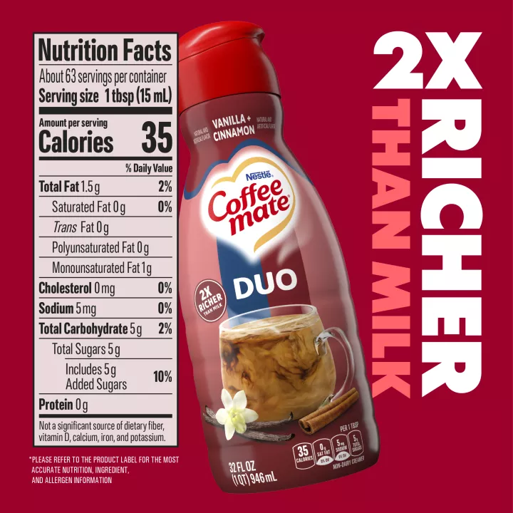 Cinnamon Vanilla Crème Liquid Coffee Creamer