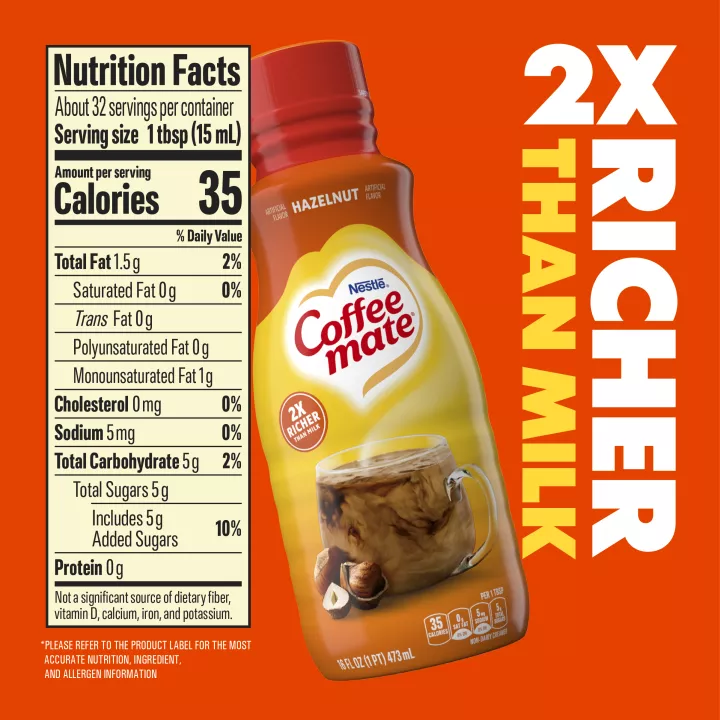 Hazelnut Liquid Coffee Creamer