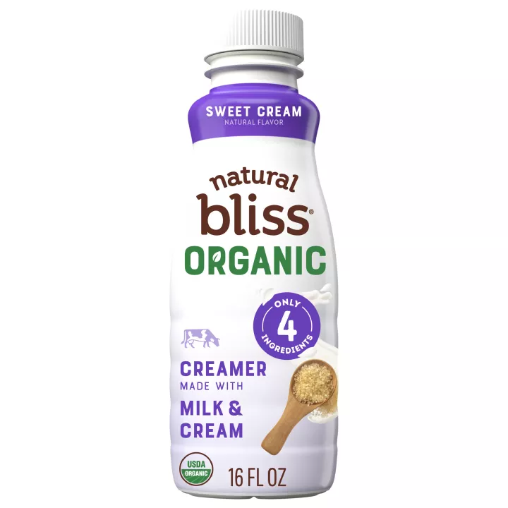 Front Center view of COFFEE MATE NATURAL BLISS Organic Liquid Creamer Sweet Cream product.