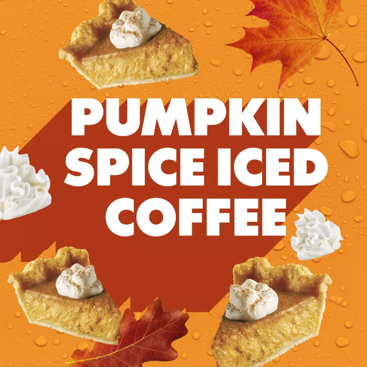 Pumpkin Spice Flavored Iced Coffee