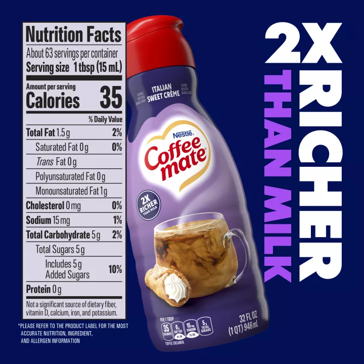 Italian Sweet Crème Liquid Coffee Creamer