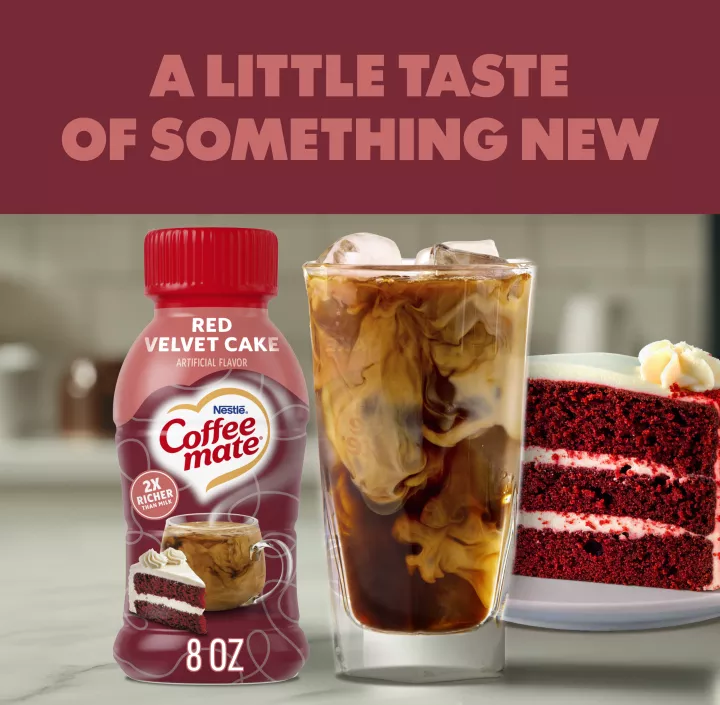 Red Velvet Cake Flavored Coffee Creamer