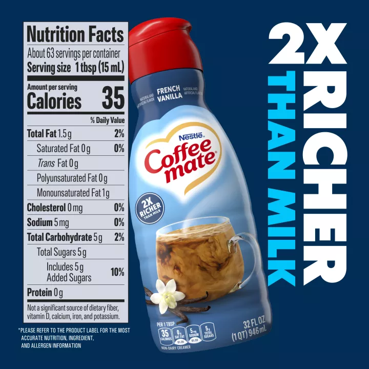 French Vanilla Liquid Coffee Creamer