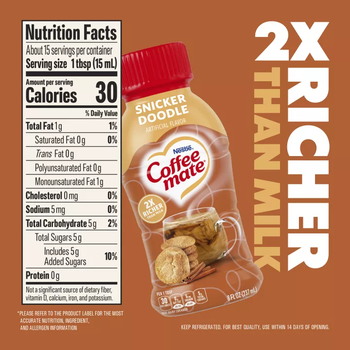 Snickerdoodle Flavored Coffee Creamer