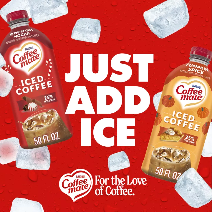 Peppermint Mocha Flavored Iced Coffee