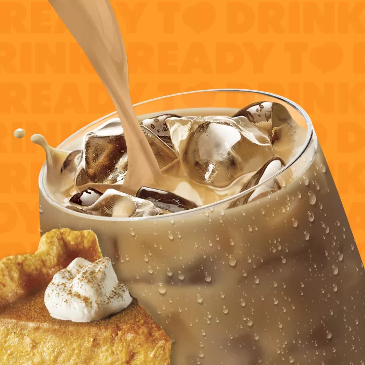 Pumpkin Spice Flavored Iced Coffee