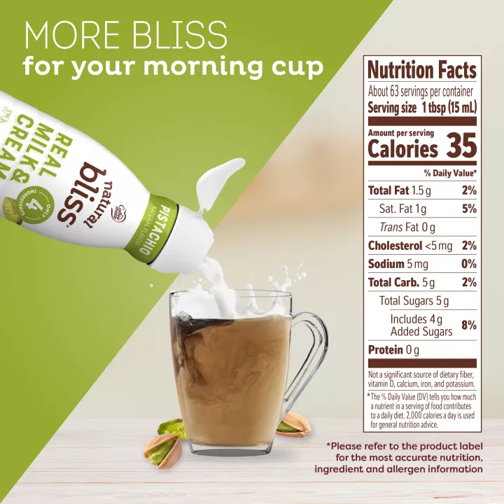 Pistachio Flavored Coffee Creamer