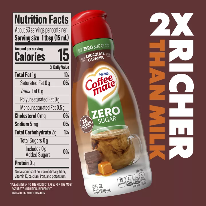 Zero Sugar Chocolate Caramel Coffee Creamer