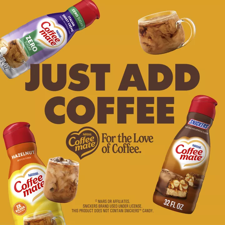 SNICKERS® Flavored Liquid Coffee Creamer
