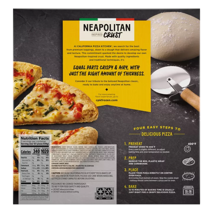 California Pizza Kitchen Neapolitan Six Cheese