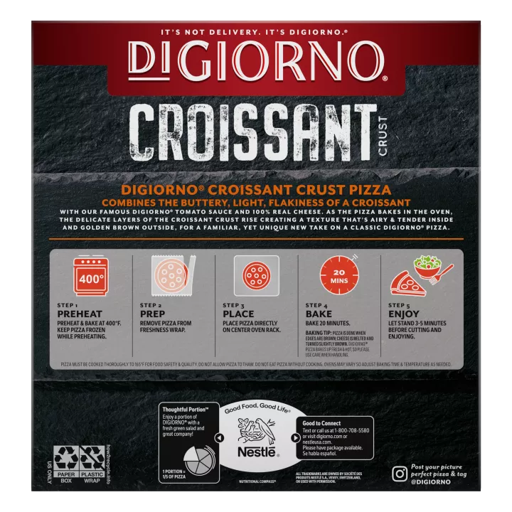 Three Meat Croissant Crust Pizza