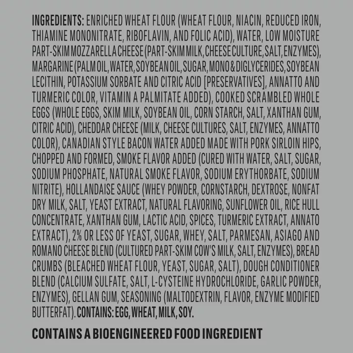 Canadian Bacon & Egg Scramble Breakfast Croissant Personal Pizza