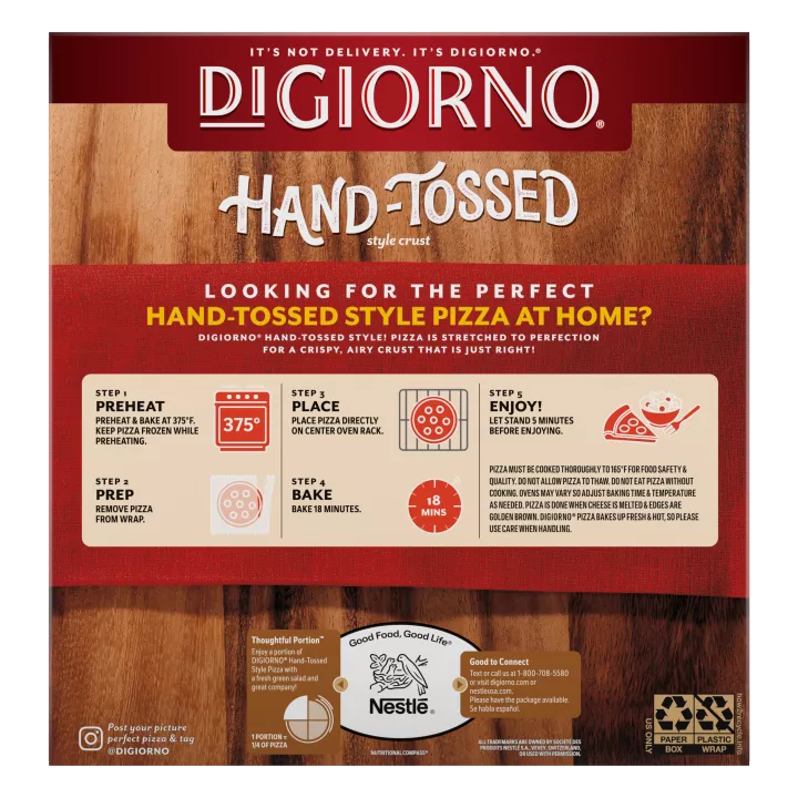 Frozen Pizza Hand Toss Three Meat