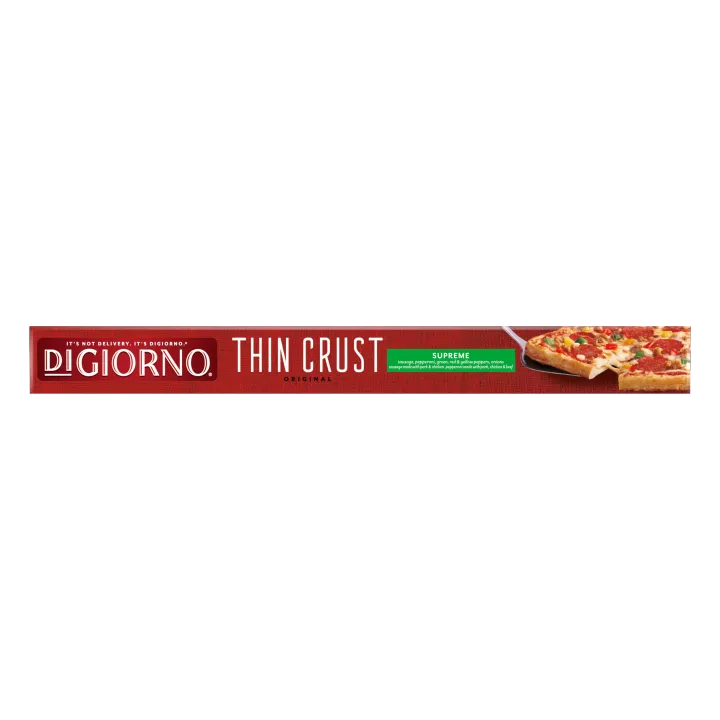 Classic Thin Crust Supreme Pizza