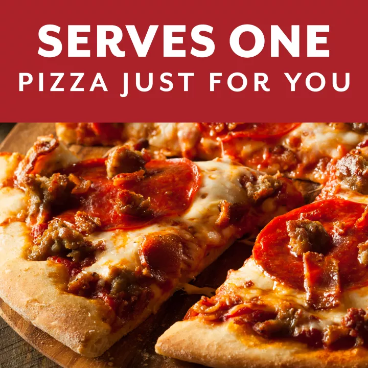 Pizza Personal de Tres Carnes