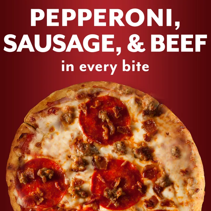 Pizza Personal de Tres Carnes