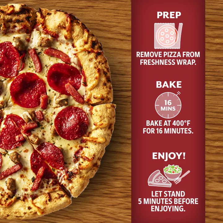 Italian Meat Trio Wood Fired-Style Pizza 16.9oz | Official DIGIORNO®