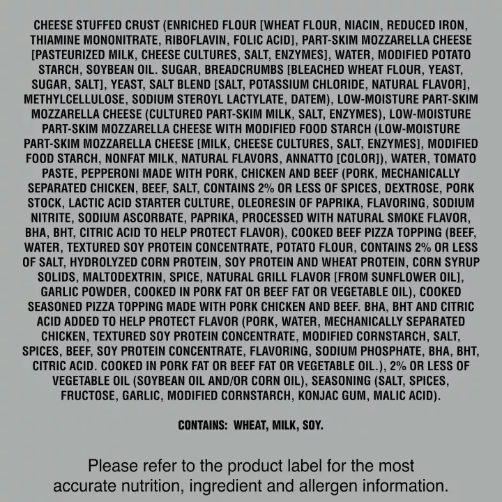 Three Meat Personal Pizza