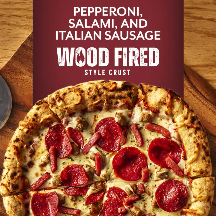 Italian Meat Trio Wood Fired-Style Pizza 16.9oz | Official DIGIORNO®