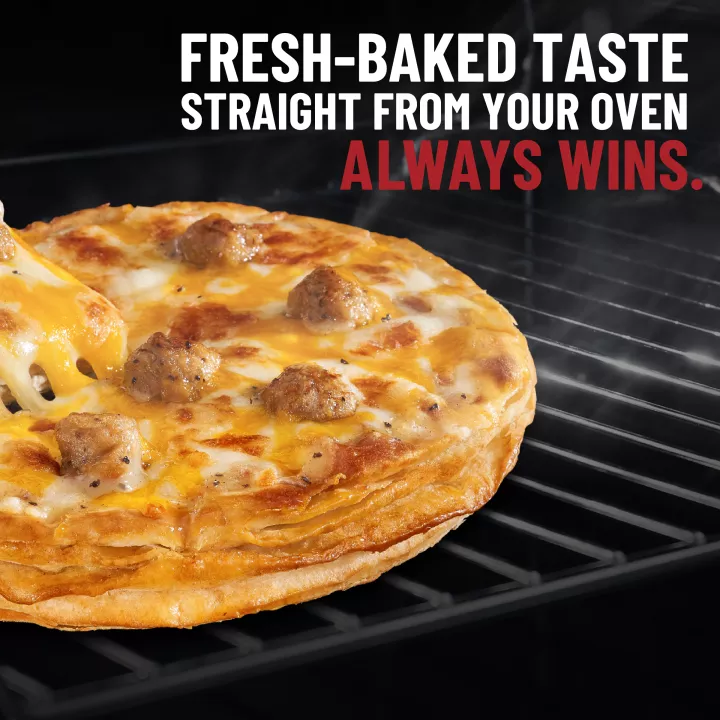 Sausage & Gravy Breakfast Croissant Personal Pizza