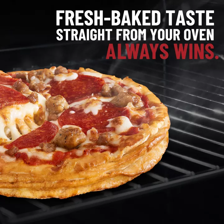 Three Meat Croissant Crust Personal Pizza