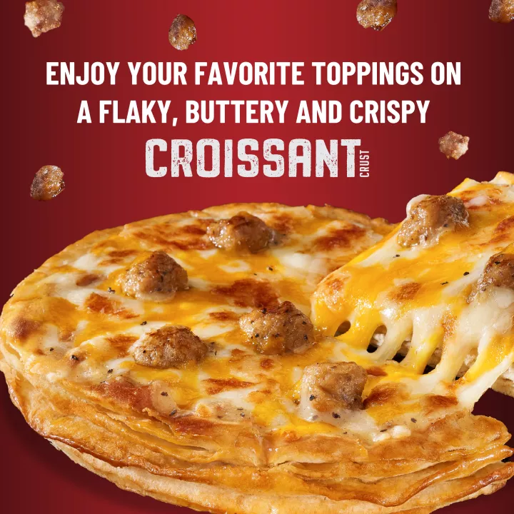 Sausage & Gravy Breakfast Croissant Personal Pizza