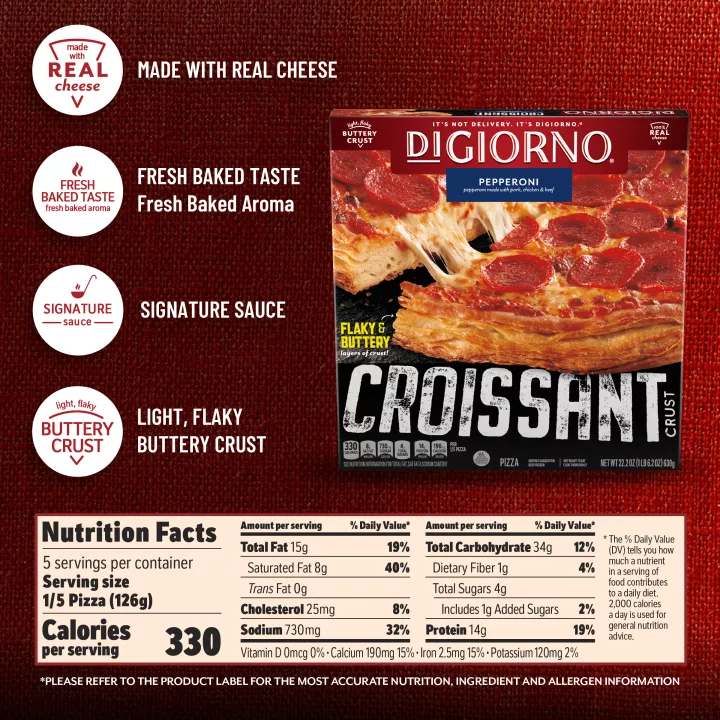 Pepperoni Croissant Crust Pizza