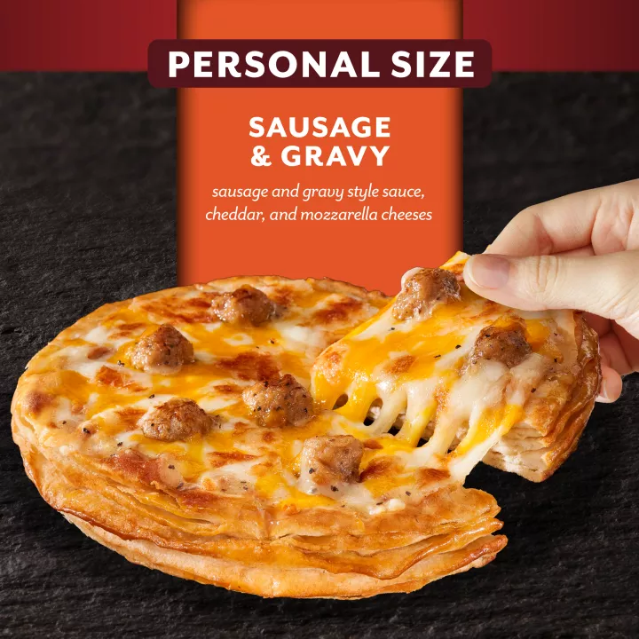 Sausage & Gravy Breakfast Croissant Personal Pizza
