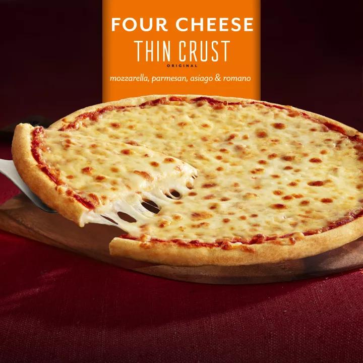 Classic Thin Crust Four Cheese Pizza
