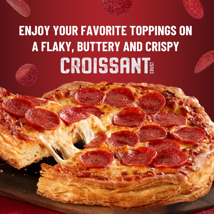 Pepperoni Croissant Crust Pizza