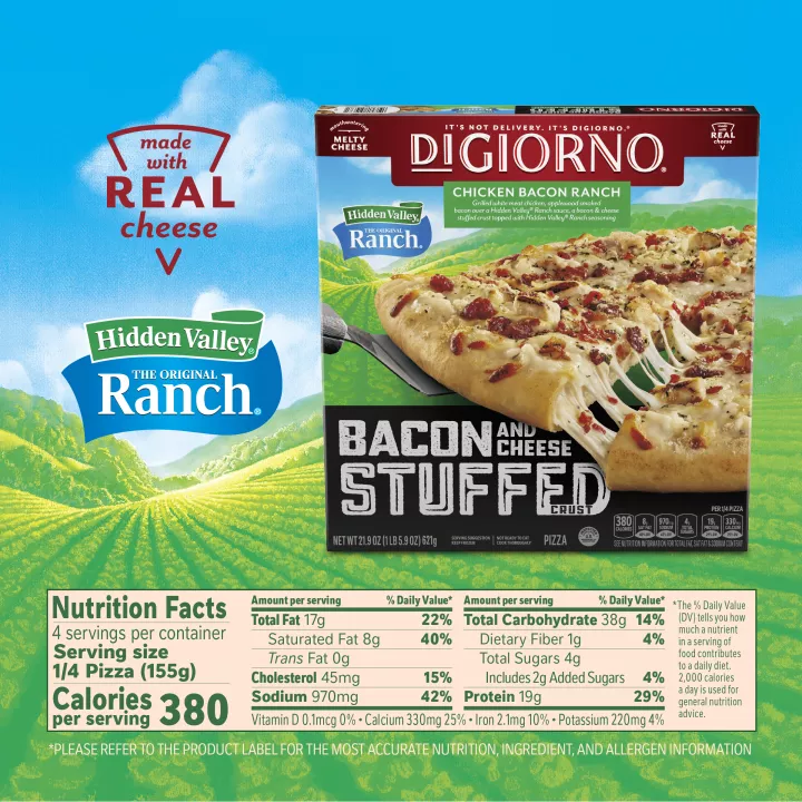 Chicken Bacon Ranch Pizza