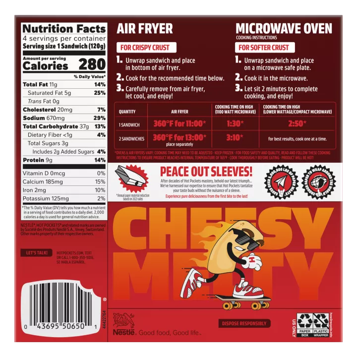 Extra Cheesy Cheddar Blasted Ham and Cheddar