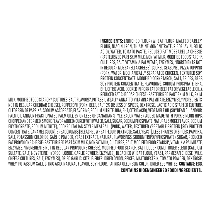 Four Meat & Four Cheese Pizza