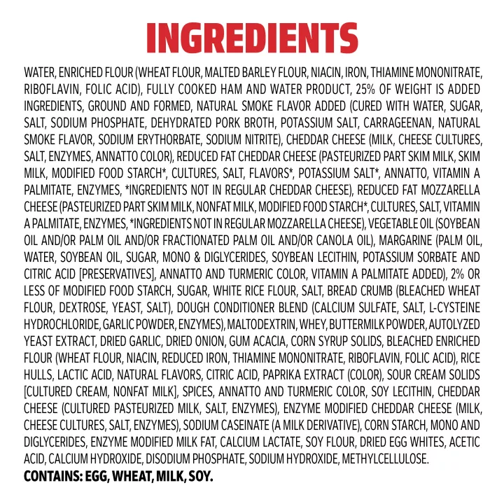 Extra Cheesy Cheddar Blasted Ham and Cheddar