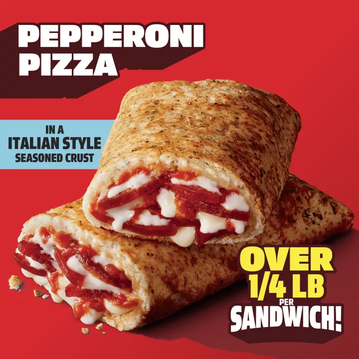 Pepperoni Pizza Italian Style Seasoned Crust